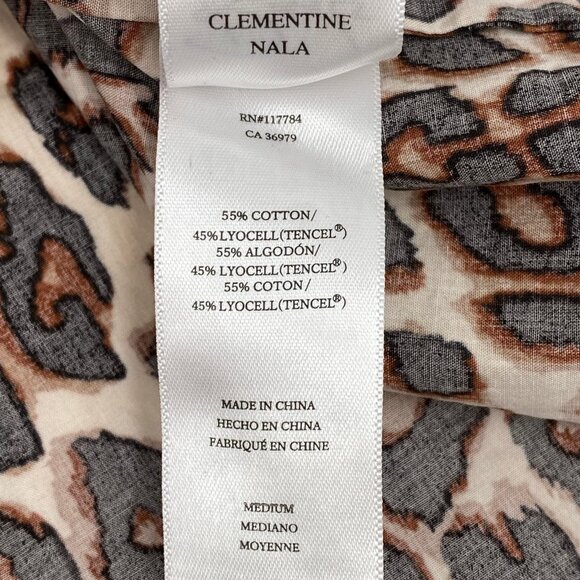 Rails Brown Black Leopard Print Midi Dress | Women’s Size M - Picture 4 of 7